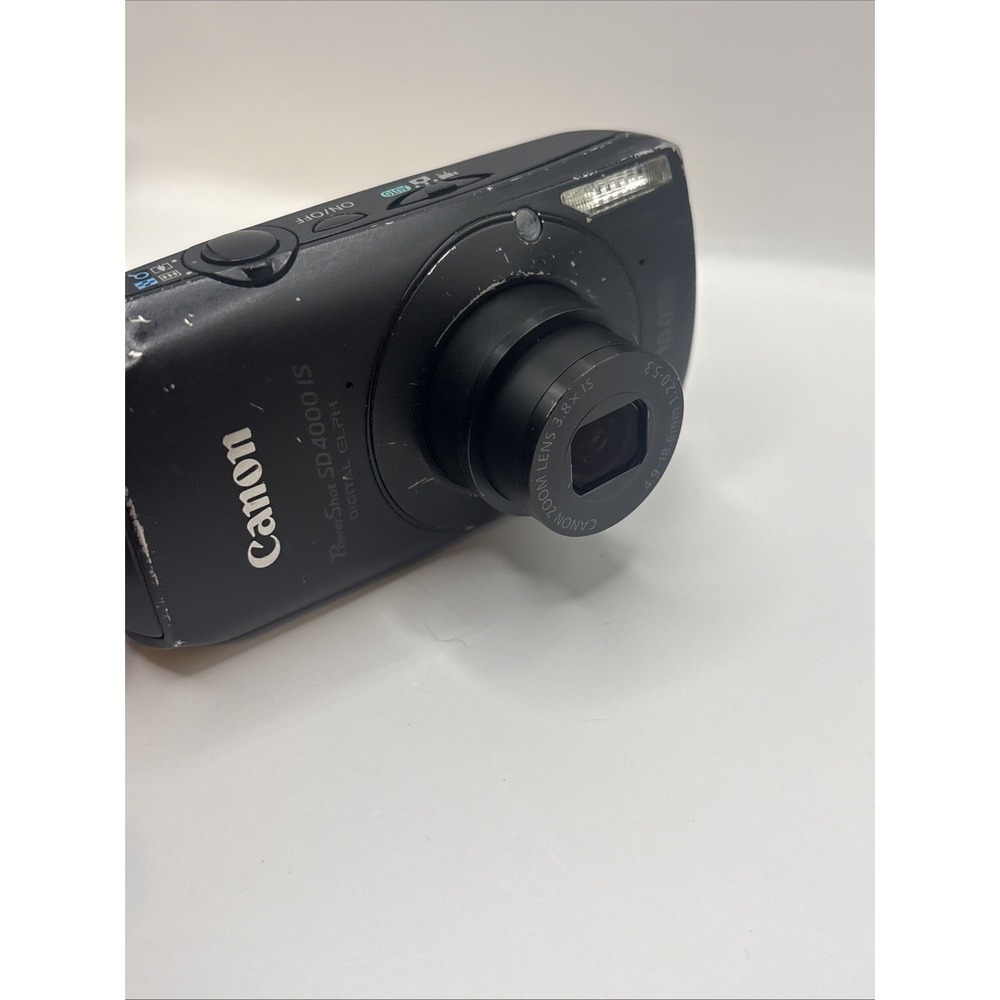 Canon PowerShot SD 4000 IS Digital ELPH 10MP Black Digital Camera Bundle Tested - Picture 11 of 16